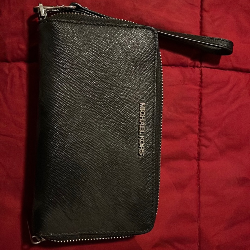 Black MK wristlet wallet